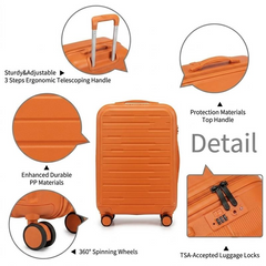 4-piece hard-shell luggage set